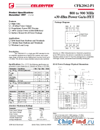 Datasheet CFK2062-P1-000T производства Mimix